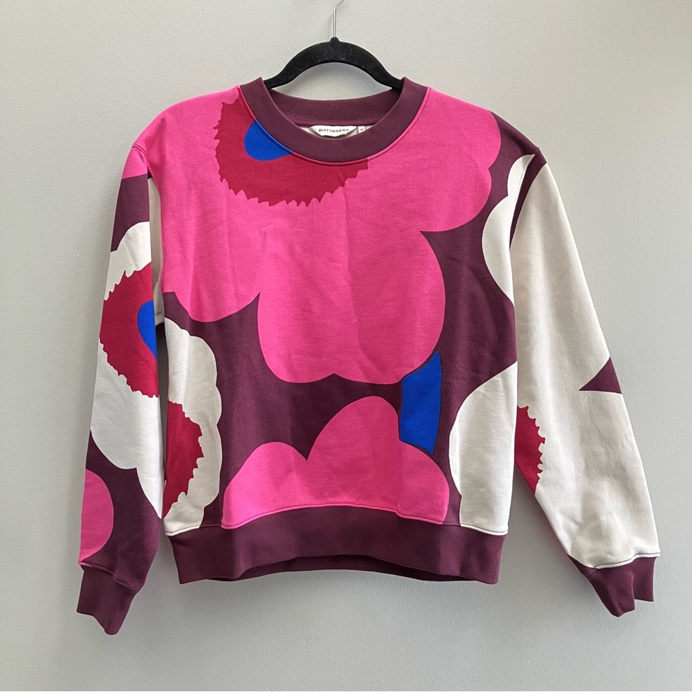 Marimekko Leiot Unikko Sweatshirt Women’s Size XS.